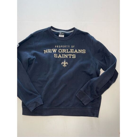 Mens Nike NFL Saints Long Sleeve Pull Over Sweatshirt XL A30 - Picture 1 of 7